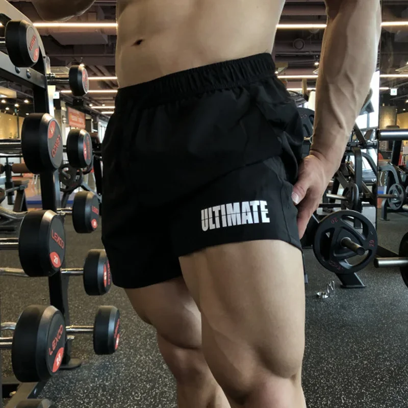New Muscle Fitness Brothers Sports Shorts Men Summer Loose Large Size Woven Running Basketball Training Quick Dry Pants
