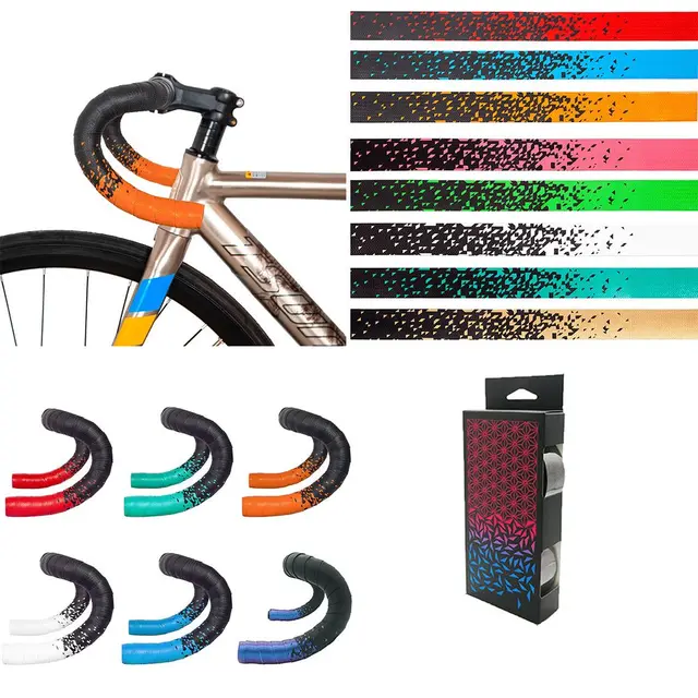 Bicycle Handlebar Tape Anti-Vibration EVA Bent Cycling Road Bike Tapes Racing Breathable Non-Slip Handlebar Belt Bike Accessor 2