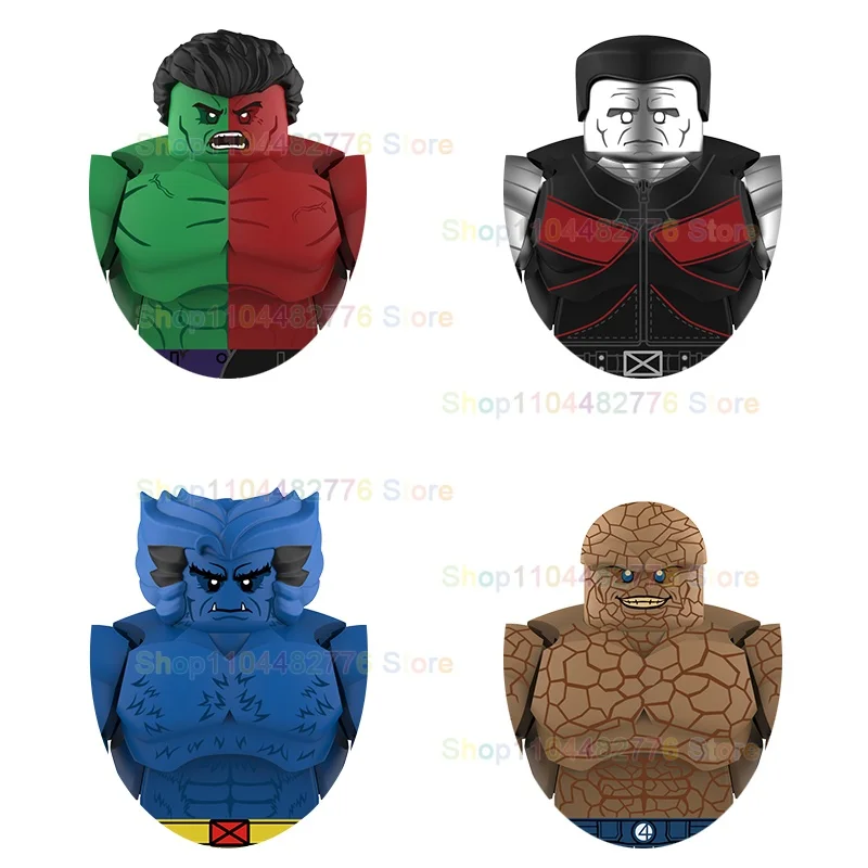 7CM 새로운 움직이는 모델 미니 브릭 히어로즈 조립 호환 액션 피규어 퍼즐 빌딩 블록 장난감 선물 AF344-369