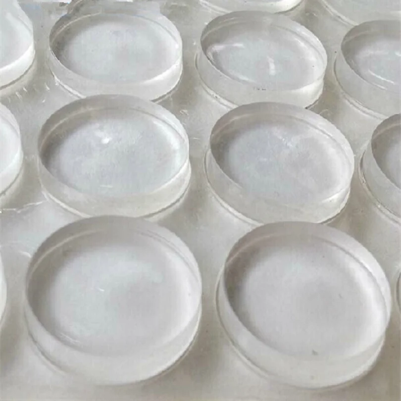 9-81pcs 20mm x 5mm high clear anti slip PVC rubber plastic bumper damper shock absorber self-adhesive PVC silicone feet pads silicone bumpers adhesive rubber pads