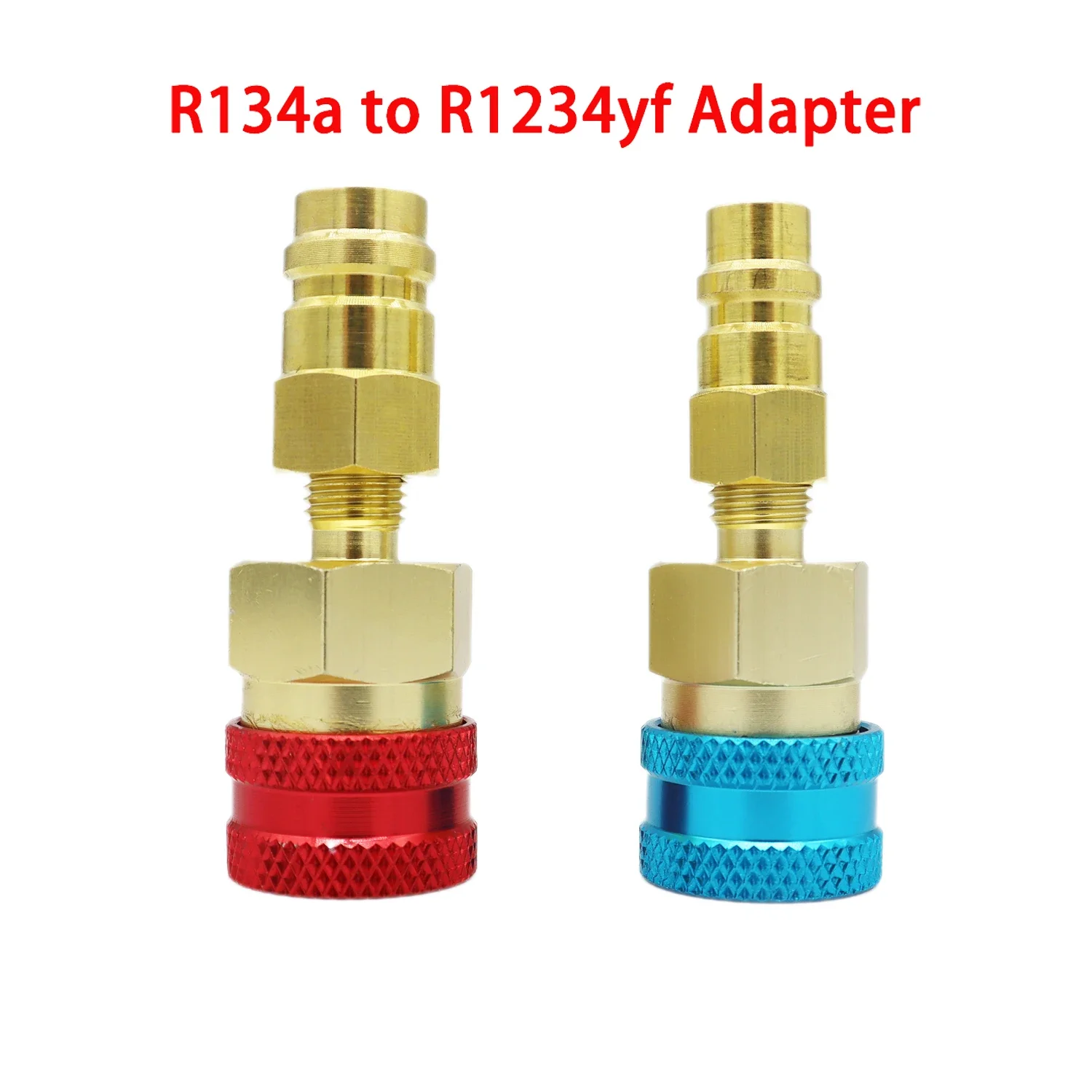R1234YF to R134A Quick Connector Adapter, Splice Connector Hose Adapter for AC Charging of Automotive Air Conditioner