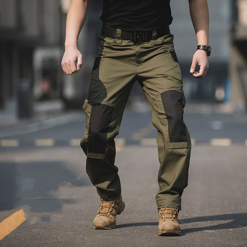 

Men's Tactical Cargo Pants Wide Leg Durable Long Trousers US Army Camouflage Military Combat Paintball Airsoft Sportswear Pants