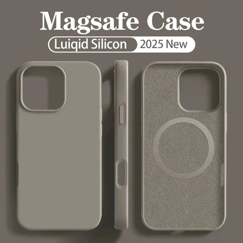 Magnetic Wireless Charging Soft Silicone Phone Case