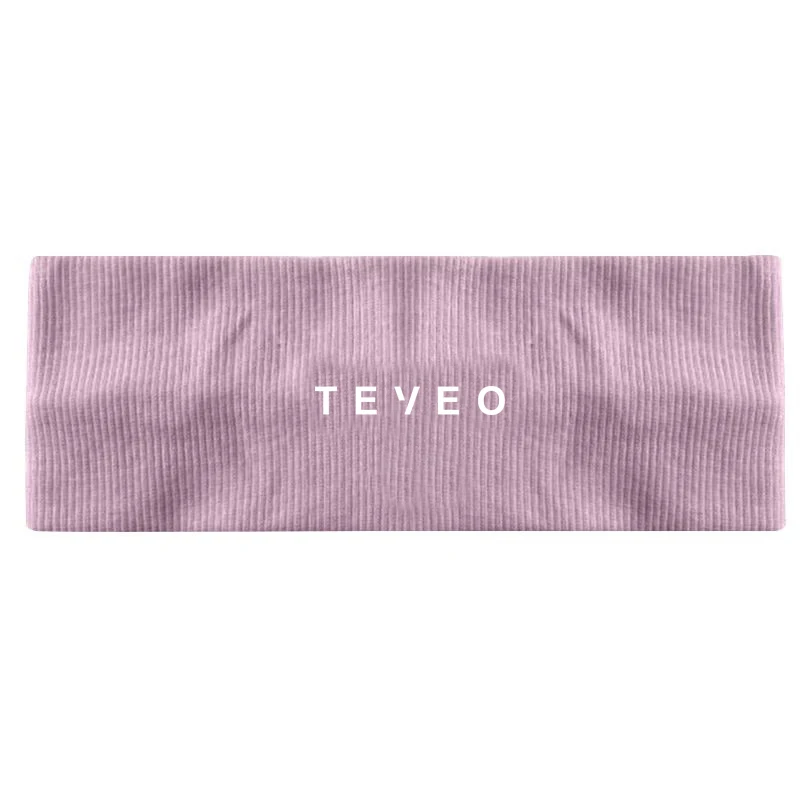 TEVEO Solid Color Performance Conquer Wide HairBands Soft Elastic Headband Women Girl Makeup Sports Yoga Vintag Hair Accessories
