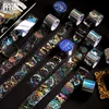 Dream universe Silver Masking Washi Tape Decorative butterfly circle Adhesive Tape Decora Diy Scrapbooking Sticker Label 1