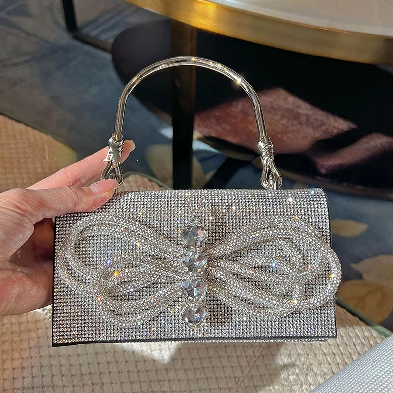 

Luxury Diamonds Box Bag Shinny Rhinestone Shoulder Crossbody Bag Evening Party Handbags Purse Women Crystal Shoulder Bags
