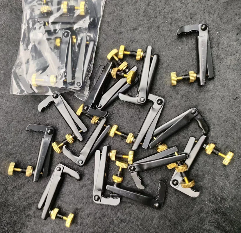 10pcs Viola Fine tuner String hooks Finetuners Viola String Adjuster Black and Glod