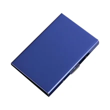  New Metal Wallets Aluminum Alloy RFID Blocking Card Holder Anti-magnetic Business Credit Cards Protector Hard Case For Men Women 