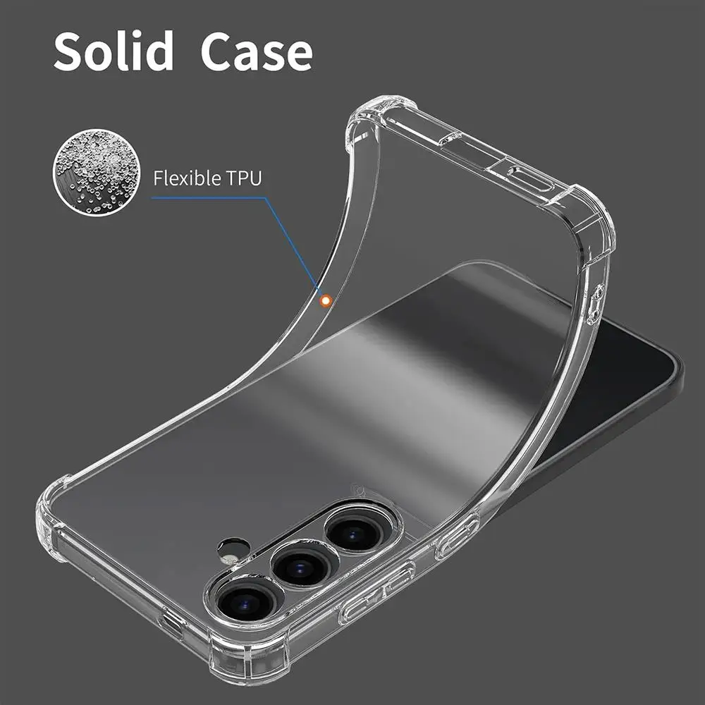 Transparent Slim Silicone Bumper Phone Case