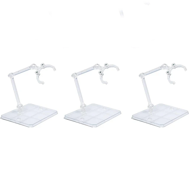  Action Figure Base Stand Display Holder Fit for HG RG SD SHF  Gundam Model : Toys & Games