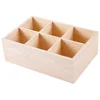 Marker Office Rustic Pen Basket Multi-slots Crayon Organizer Pine Wood Holder for Desk Boxes 1