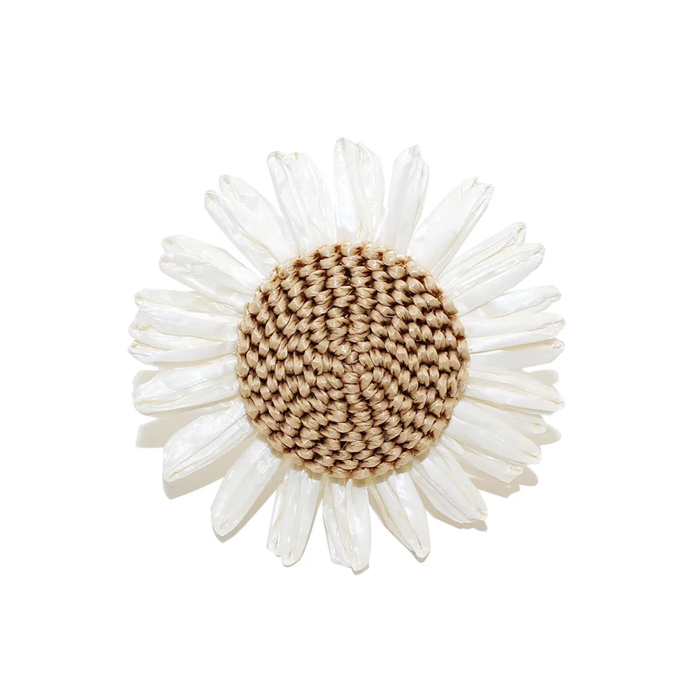 6Pcs Handicraft Rose Flower Napkin Rings Sunflower Napkin Holder Rings for Wedding Banquet Christmas Birthday Table Decorations