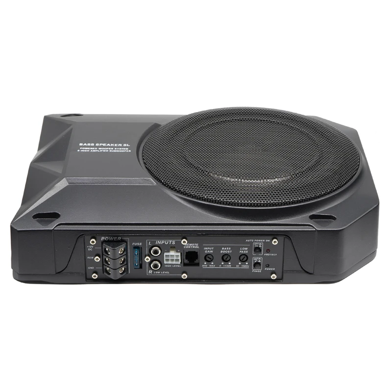 8 Inch Car Audio Speakers Music System In The Car Active Subwoofer Under Seat for Under Woofer Aluminum Body Pro Bass Hron