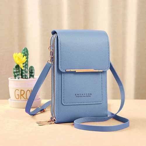 Elegant Women's Double-Layer Crossbody Bag with Detachable Straps