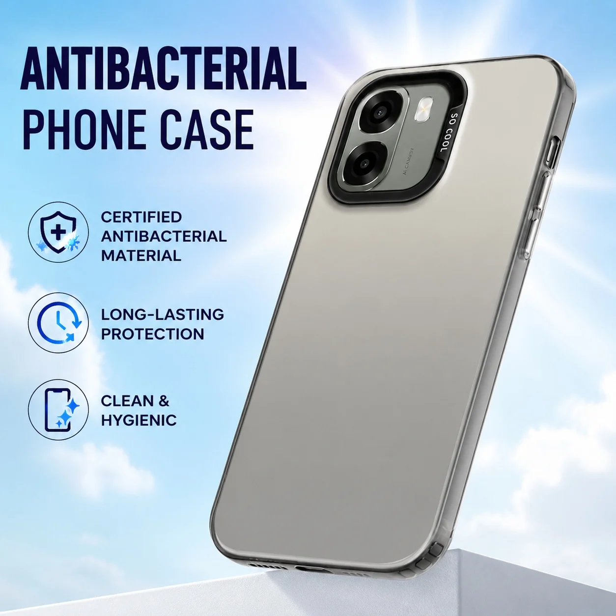 Aurora Laser Metallic Texture Matte Phone Case with High-Quality Back Cover