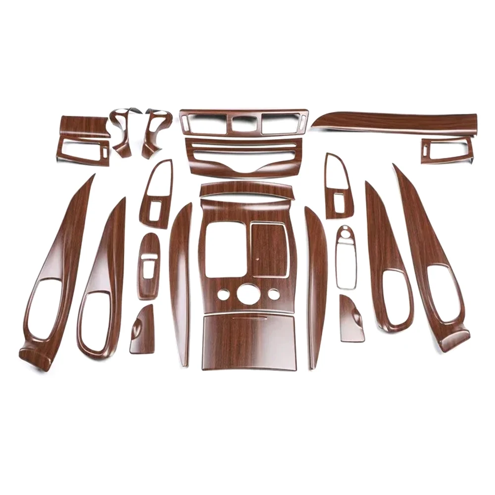 

Car Door Armrest Cover Gear Shift Central Console ABS Stickers For Infiniti Q70 2013-2019 Left Hand Drive 24pcs/set