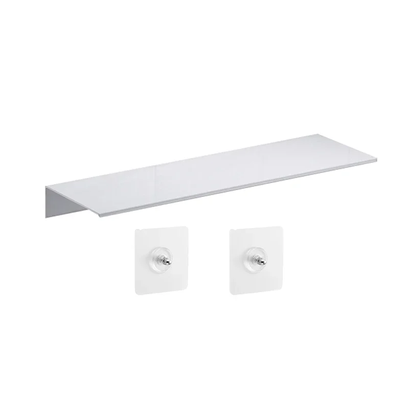 Плаваюча полиця 30/40/50 см Настінні полиці для зберігання для вітальні Ванна кімната Кухня Підвісна біла чорна полиця для ванної кімнати