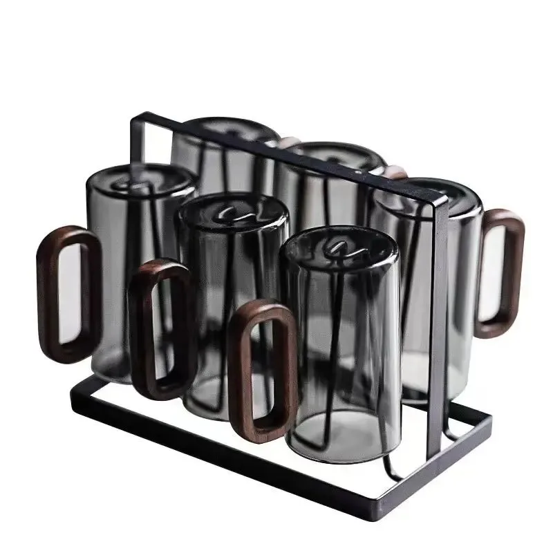 Tazza Di Caffè In Vetro Borosilicato A Doppio Parete Con Manico