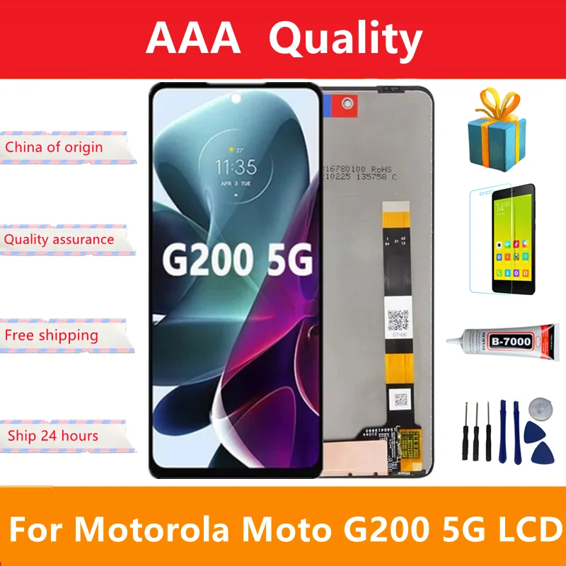 6.8 "; Originale Per Motorola Moto G200 5G Display Lcd G200 Touch Screen Digitizer Per Moto Edge S30 Display Edge (2021) Con Strumenti