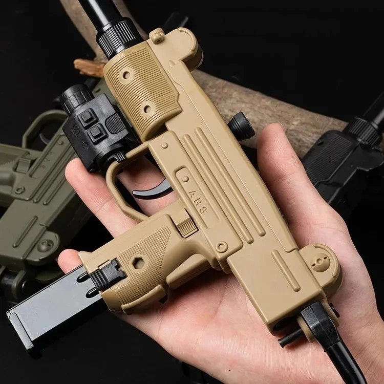Mini UZI Submachine Toy Gun Pistol with LIGHTER  Case ABS Metal Jet Torch Flame 3