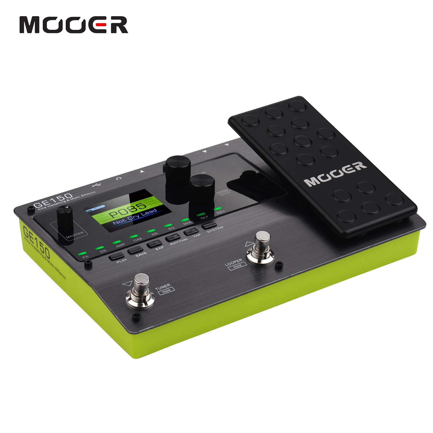 MOOER GE150 Amp Modelling Multi Effects Pedal 55 High quality Amp Models and 151 Different Effects Guitar Pedal Accessories