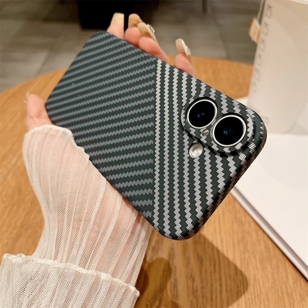 Ultra-Thin Matte Carbon Fiber Pattern Shockproof Phone Case
