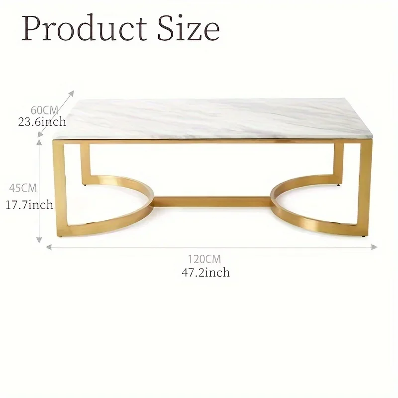 Modern Coffee Table-Simple, Compact, Space-Saving Design-Perfect For Small Living Rooms, Apartments, And Homes