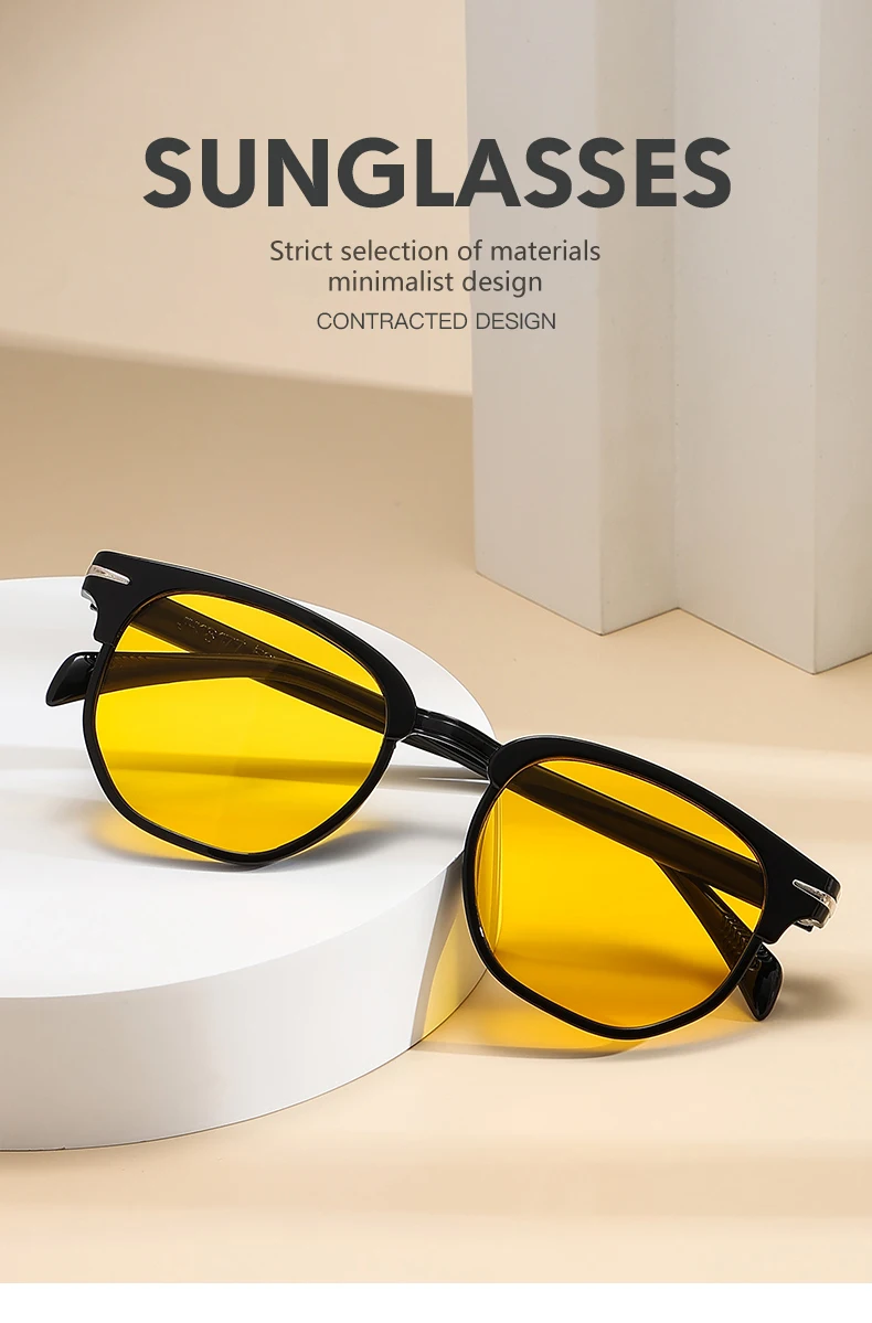 Frauen Männer Unregelmäßigkeit Oval Sonnenbrille Mode Im Freien Schatten Retro Reis Nagel Design Sonnenbrille Vintage Weibliche UV400 Gläser – Detail 2