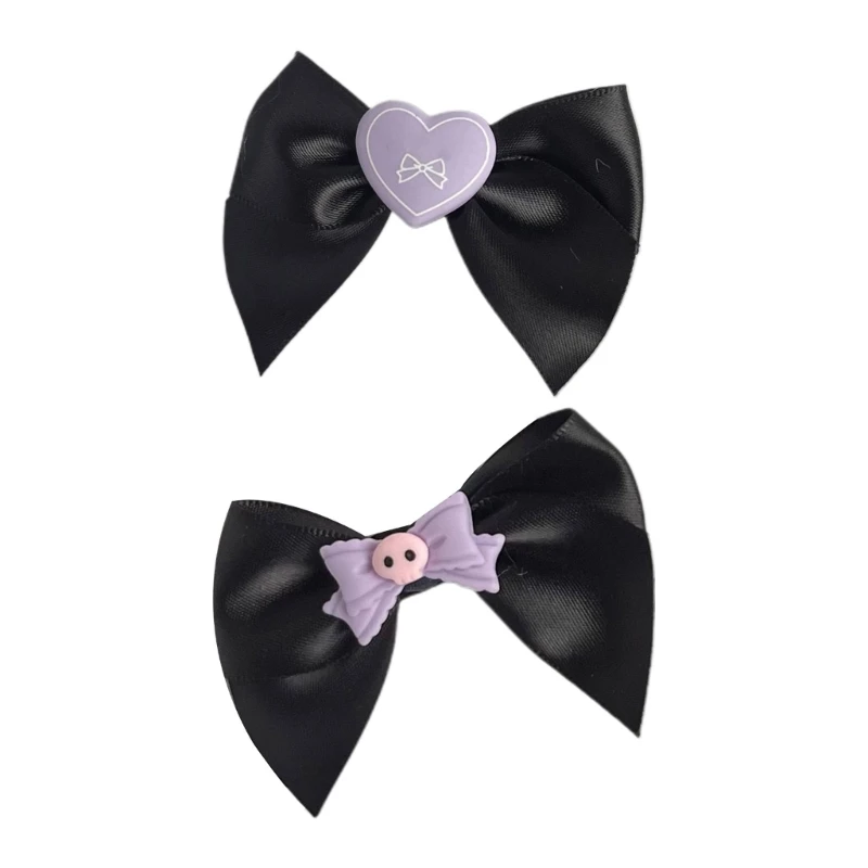 

Cool Anime Character Bowknot Hairpin Y2k Hair Clip Hairpin for Woman New Dropship