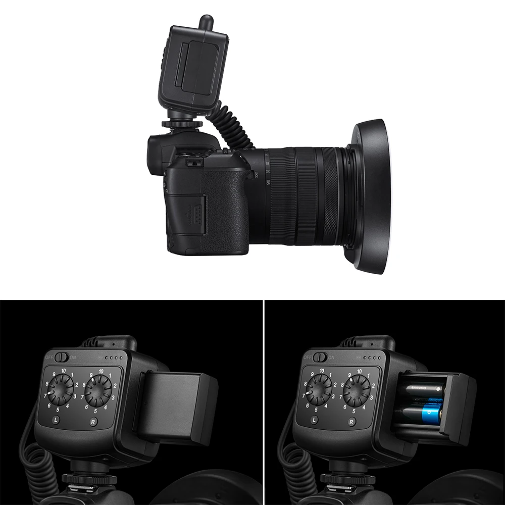 고독스 링 플래시 RING72 매크로 플래시 DSLR 미러리스 카메라 렌즈용 클로즈업 인물 사진 촬영 부드러운 조명 사진 키트