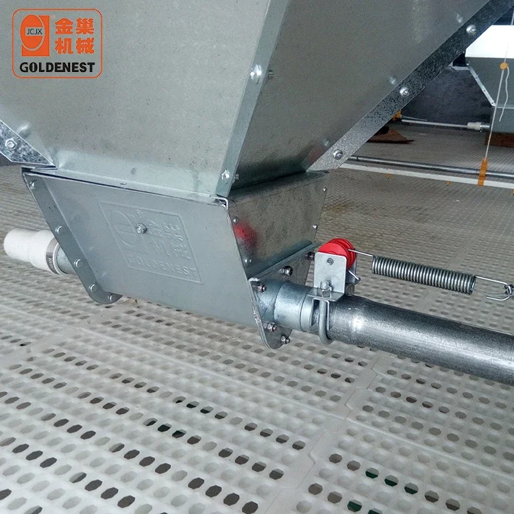 Poultry Farm Chicken House Automatic Chicken Pan Feeding Line Feeder Pan for Broiler