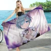 Re Zero Rem Anime Beach Swimming Towel Soft Absorbent Washcloth Children's Gifts for Kids Travel Camping Gym 4