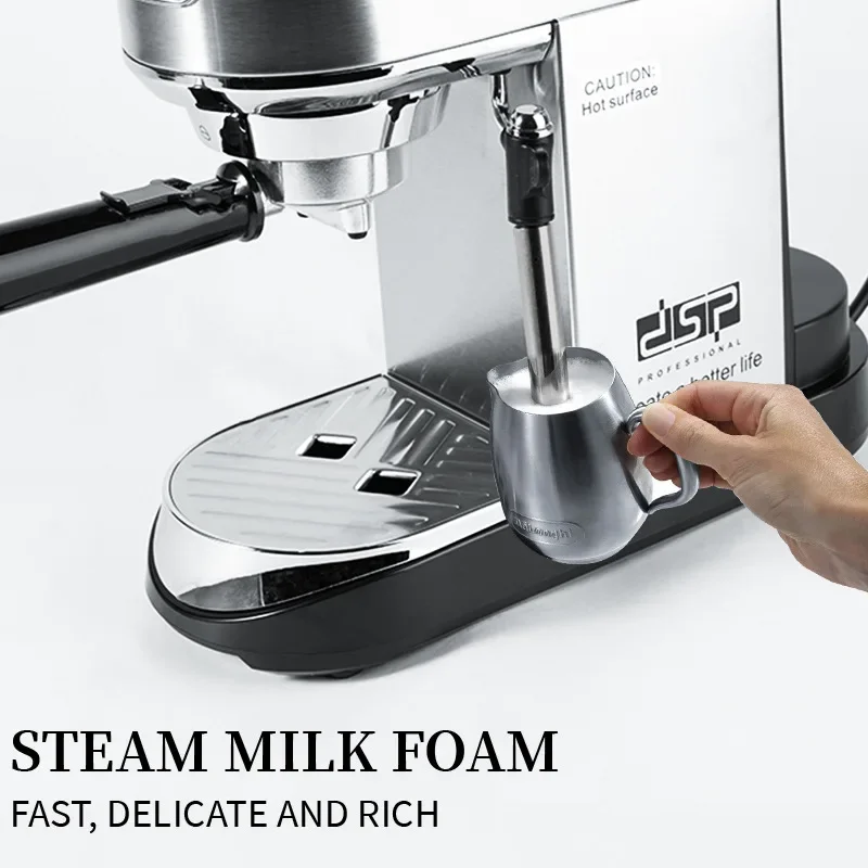 Small Home Espresso Machine Semi-automatic Espresso Machine Multi-function Steam Milk Frothing Wand Portable Coffee Maker 4