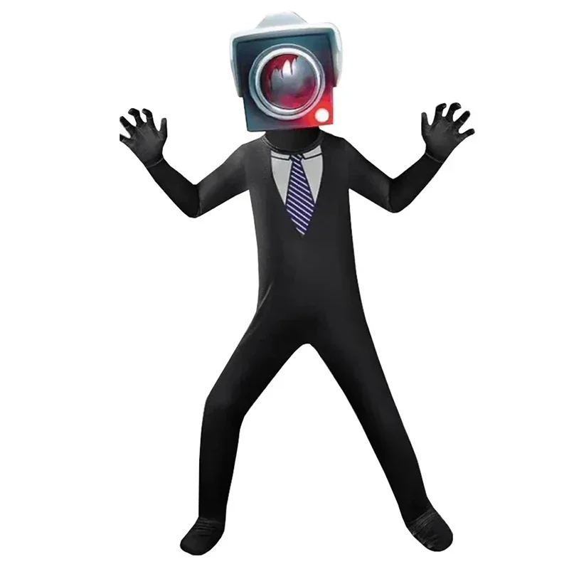 thumbnail image 1 of Disfraz de baño Skibidi, disfraz de Cosplay, altavoz, hombre, TV, mono, máscara, disfraces de Halloween para hombres y niños, 1 of 5