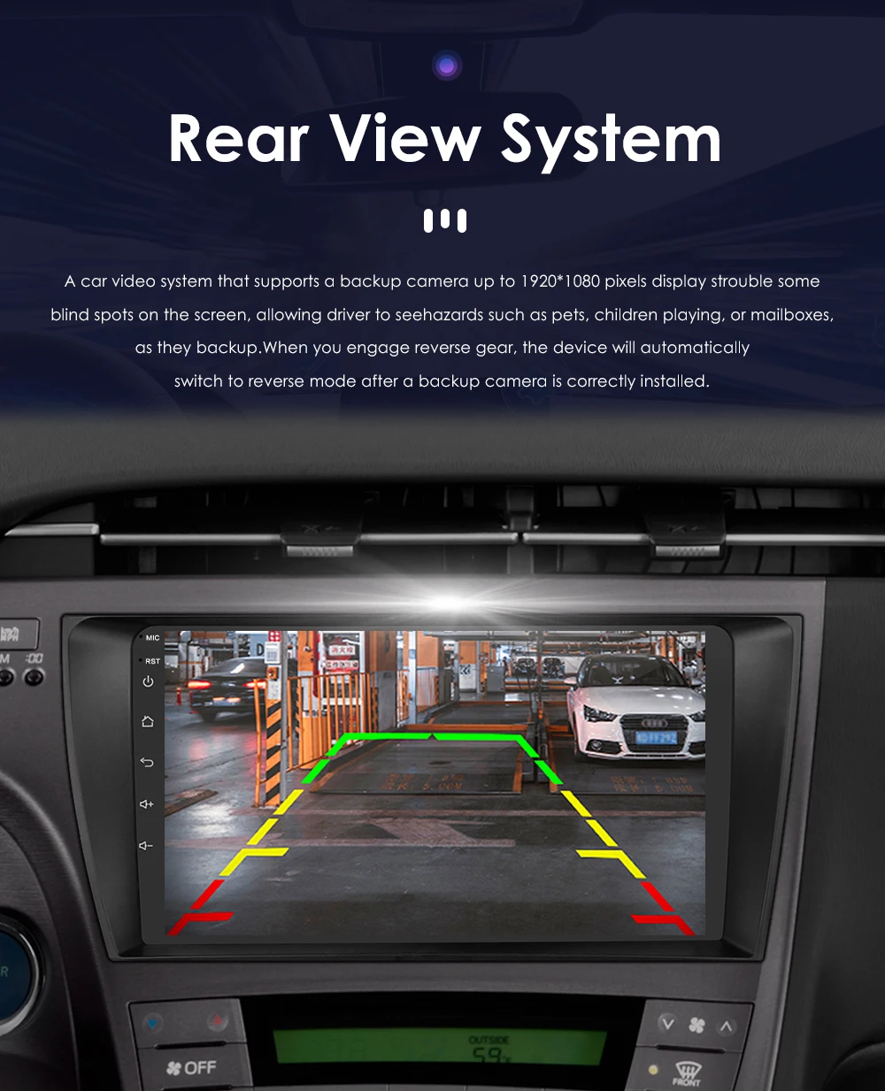 Hizpo 8G+128G Android 13 For Toyota Prius 3 2009 - 2015 Car Radio Multimedia Video Player GPS Navi Stereo Carplay Auto Stereo BT