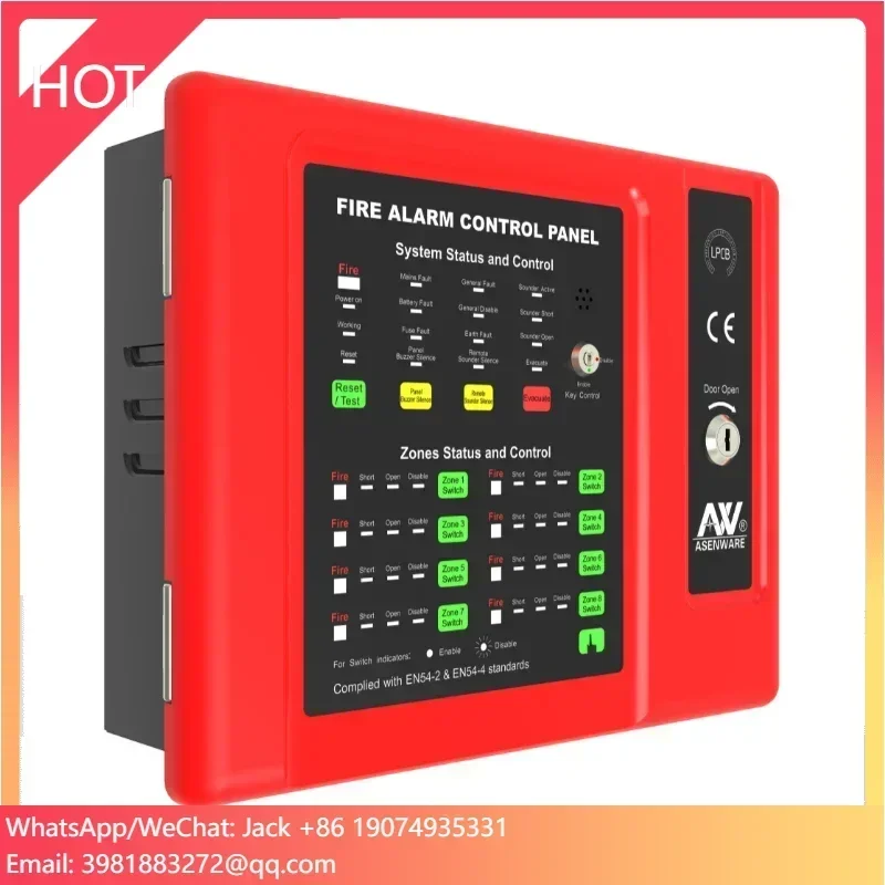 화재 경보 제어반 (FACP) 아센웨어 LPCB 인증 고품질 일반형 화재 경보..