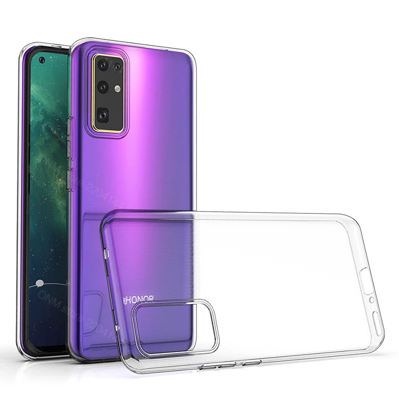 Роскошный Ультратонкий прозрачный силиконовый чехол для телефона Huawei Honor X10 Max HonorX10 10X Lite, мягкая прозрачная задняя крышка из ТПУ
