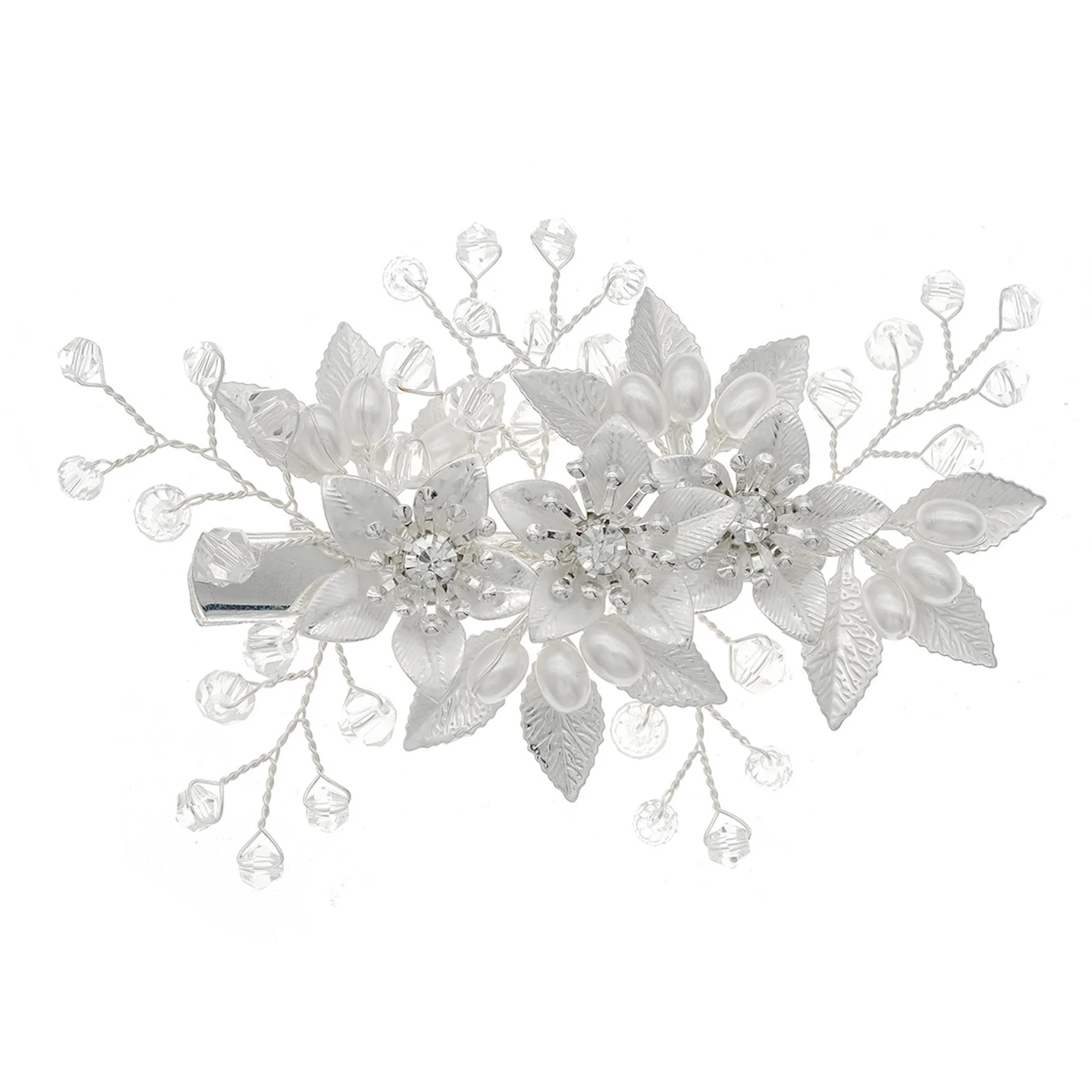 

Woman's Rhinestones Side Hair Clips Stable Grip Sparkling Rhinestones Headpiece for Dress Hairstyle Making Tools