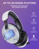 Acincai BL500 Wireless Gaming Headset with Mic for PS5,PS4,PC,Bluetooth Gaming Headphones and microphone - Image 2