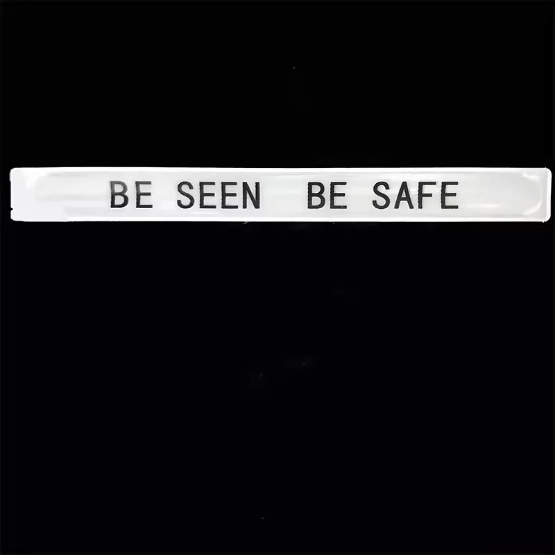 30cm PVC reflective snap ring, night travel reflective wrist strap, cycling harness, pants strap, warning wristband