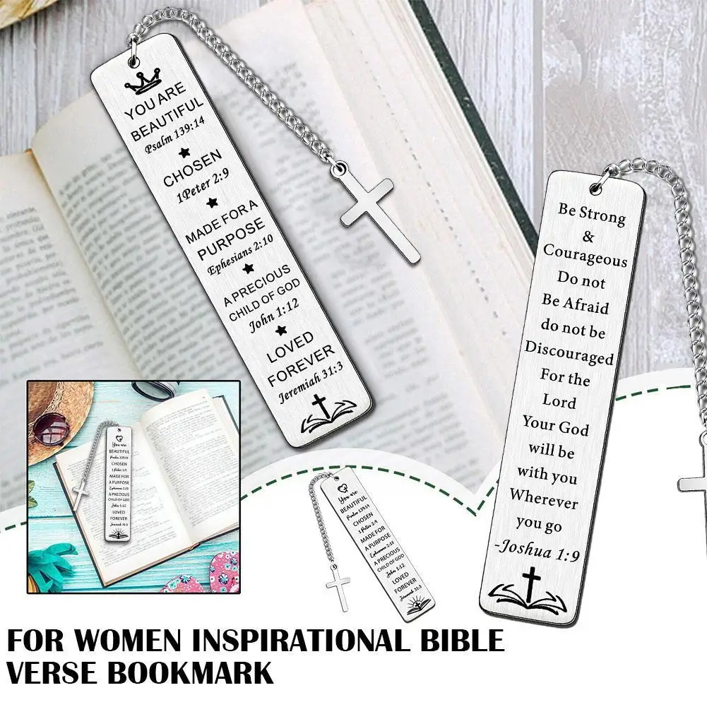 Steel Bible Verse Bookmark Faith Gifts cb5feb1b7314637725a2e7: A|B|C