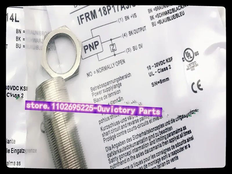 

Новый датчик приближения IFRM 18N17M1/S14L, 2 шт.