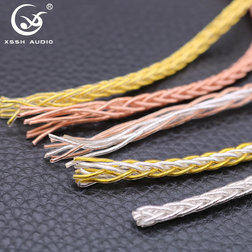 Kopfhörer Linie XSSH HIFI OFC Reinem Kupfer Überzogene Silber Gold Weiche 3,8mm 4,5mm Kopfhörer Erweiterung Audio Aux Stecker draht Kabel Kabel – Detail 4