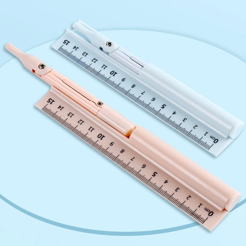 1pcs Ruler,Professional Multifunctional Drawing Tool Set,3 in 1 Compass Set,Measurement,Learning,School Supplies