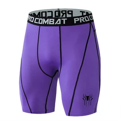 Men's Quick - Dry Running and Fitness Shorts - S (Fit 40 - 50KG) (Purple)