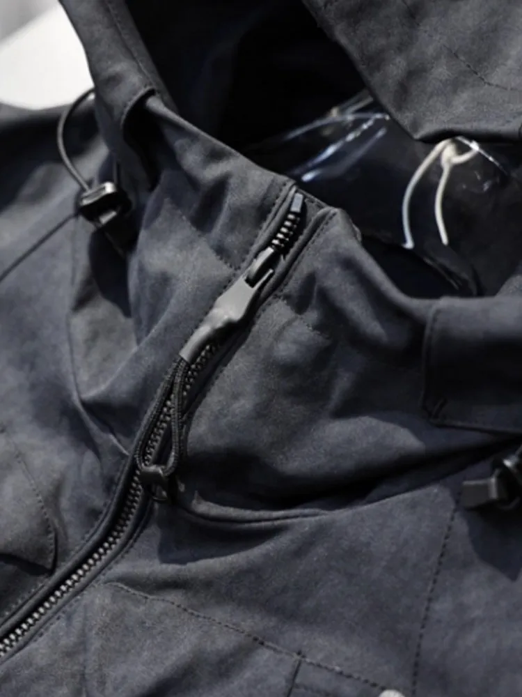 패션 남성용 야외 가을 트레이닝 아웃웨어 하이킹 후드 지퍼 윈드브레이커 캠핑 코트 남성 루즈핏 방풍 스포츠 재킷