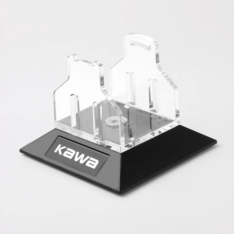 Kawa New Fishing Reel Stand Shelf Display For Spinning / Casting Wheel Size 9x9x7.7cm Reel Accessory PMMA Materails Plastic Seat