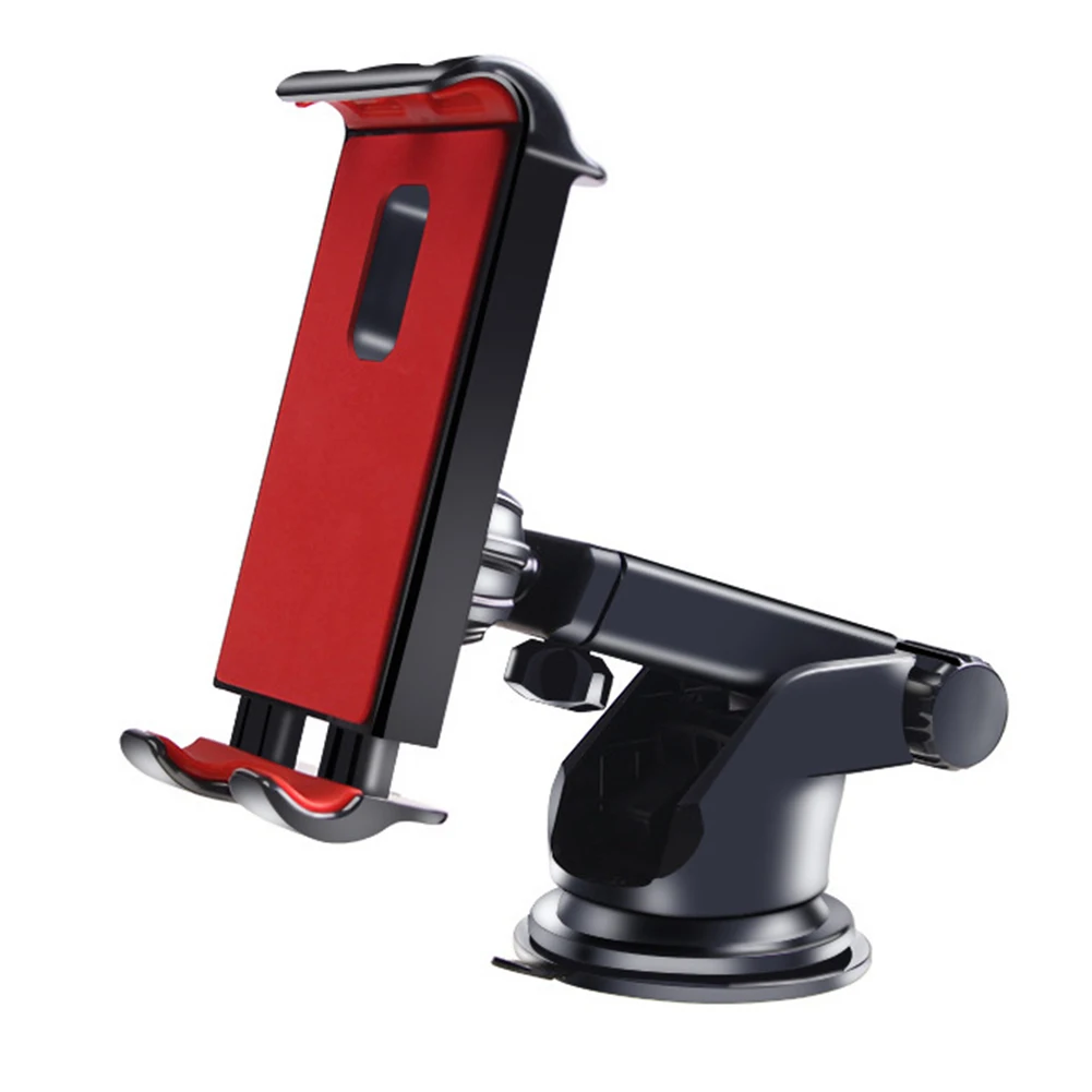 

1x Black/Red Tablet Phone Holder Dashboard Mount Silicone Sucker Stand Suitable For 12.5-20cm/4.9-7.9 Inch Mobile Phones/tablets