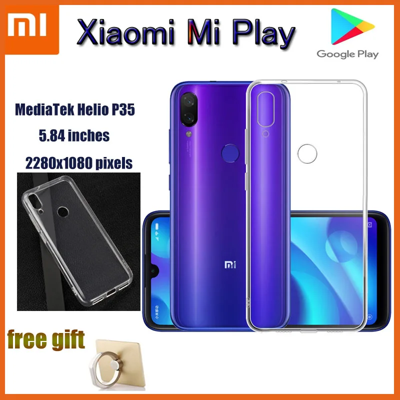 Смартфон Xiaomi mi play Mediatek MT6765 Helio P35 1080x2280 пикселей | Мобильные телефоны и аксессуары