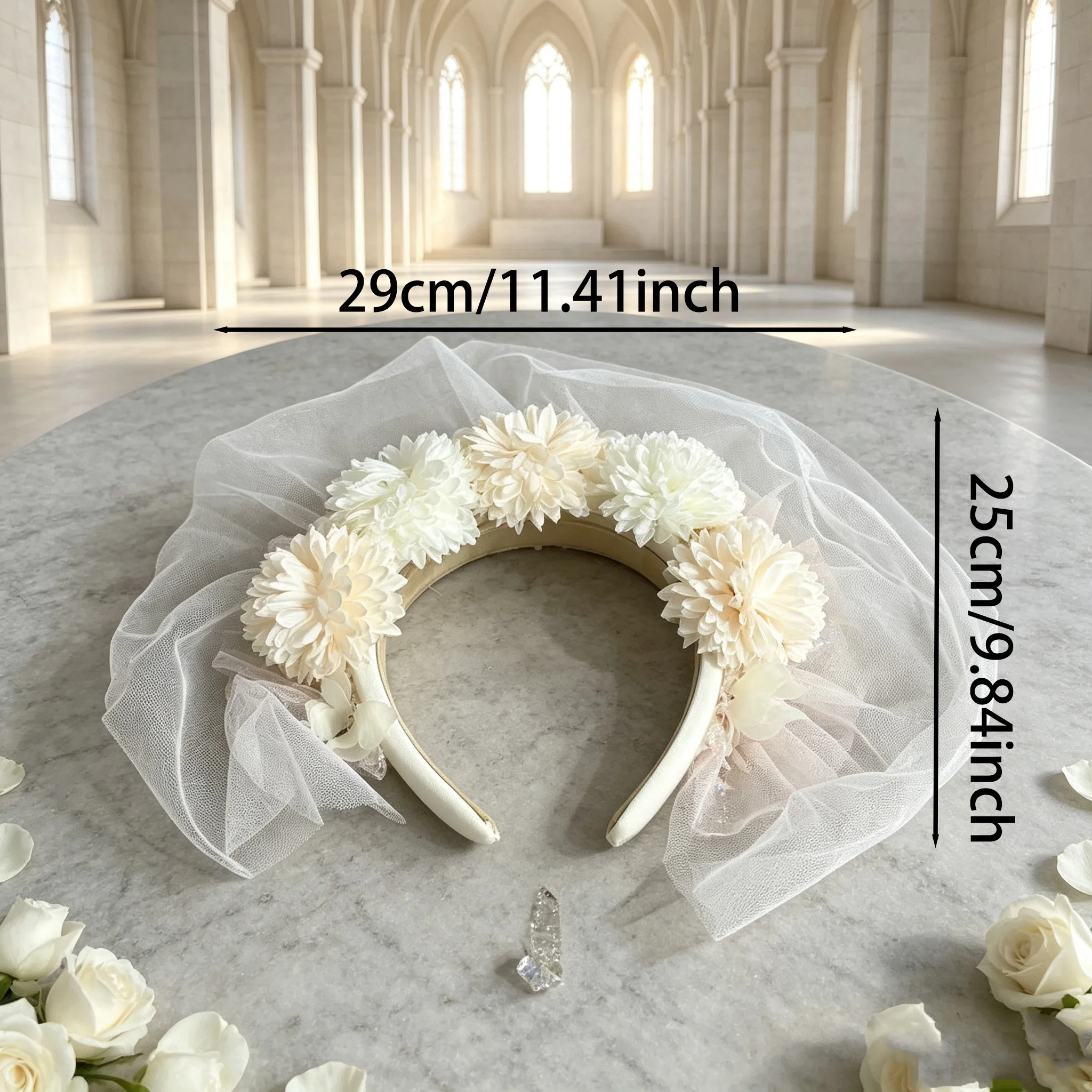Elegant Wedding Hairband: Beautiful Love Design Bridal Accessory